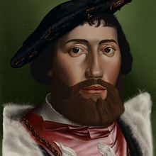 Réplica de detalle de "Los Embajadores".. Un projet de Illustration numérique de Leonardo Sevilla - 06.01.2020