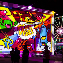 EDC LAS VEGAS 2019. Street Art project by Richard Santana - 05.25.2019