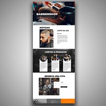 Curso de Diseño Web con Adobe Photoshop : Maquetación Web - Barbershop.. Mobile Design, Web Design, T, and pograph project by Gabriel Omar López Suclupe - 12.30.2019