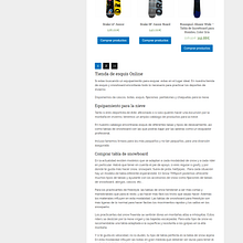 Tienda de Esquí y Snowboard. Web Design project by Jose Luis Torres Arevalo - 01.08.2020
