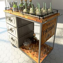 Carrito Patrón. Design, 3D Design, Interior Design, Furniture Design, and Making project by Adrián Pérez Berrocal - 01.08.2020