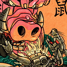 QU33N R4T  - Versión Alternativa. Concept Art, Direção de arte e Ilustração digital projeto de Santiago Camacho - 09.01.2020