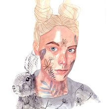 Mi Proyecto del curso: Retrato ilustrado en acuarela. Projekt z dziedziny  Sztuki piękne,  R, sunek,  R, sunek art, st, czn, Trad, c, jna ilustracja,  Malarstwo, Malowanie akwarelą i Portret użytkownika Marisol Ormanns - 27.04.2020