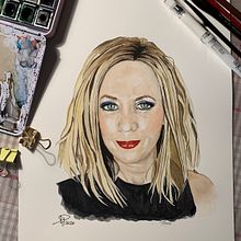 Mi Proyecto del curso: Retrato artístico en acuarela. Un projet de Beaux Arts de Ana I. Pérez Alonso - 12.01.2020