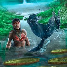 Iara - Brazilian Mermaid. Digital Illustration project by Miqueias Silva - 01.09.2020