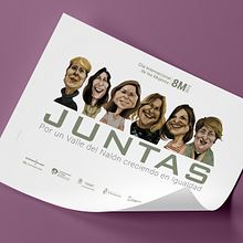 CARTELERIA - Juntas. Un projet de Dessin au cra, on et Illustration traditionnelle de Iván Cuervo Berango - 08.03.2019