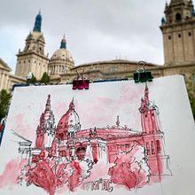 Mis Urban Sketches. Un projet de Dessin de Víctor Fernández García - 09.01.2020