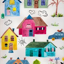 Village. Traditional illustration project by bhtrezevant - 01.09.2020