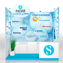 Stand Salvat Semergem. Een project van 3D e Interactief ontwerp van Miguel Ángel Rodríguez Sánchez - 10.01.2020