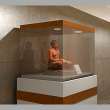 Propuesta de musealización (El Escriba del Louvre). Een project van 3D y Multimedia van Miguel Ángel Rodríguez Sánchez - 10.01.2020