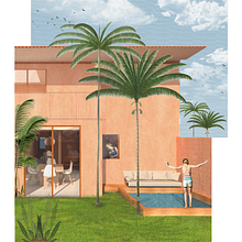 Mi Proyecto del curso: Representación gráfica casa de playa.. Architecture, and Digital Architecture project by Anna Fernández - 01.12.2020