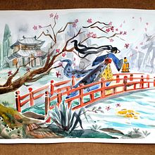 My project in Watercolor Illustration with Japanese Influence course. Projekt z dziedziny Malowanie akwarelą użytkownika Bilyana Nikolaeva - 12.01.2020