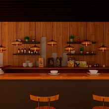 Cafeteria. 3D, Architecture & Interior Architecture project by Isaias Jairo Buceta Gonzalez - 01.08.2020