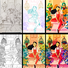 Flower Steps. Un progetto di Illustrazione tradizionale di Von Muren - 02.05.2019