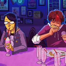 Diner. Un progetto di Illustrazione digitale e Illustrazione tradizionale di Von Muren - 10.08.2019