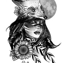 Mi Proyecto del curso: Diseño e ilustración digital de tatuajes con Procreate. Un projet de Illustration traditionnelle de Carlota Parga - 14.01.2020