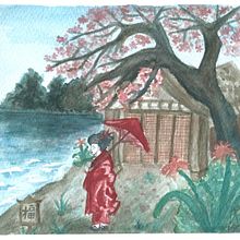 Mi Proyecto del curso: Ilustración en acuarela con influencia japonesa. Un proyecto de Bellas Artes, Creatividad e Ilustración tradicional de Andrea SH - 14.01.2020
