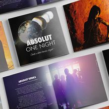 Absolut One Night - Presspack. Projekt z dziedziny  Manager art, st, czn, Design i  Reklama użytkownika Eduardo Yeves Estevez - 14.01.2020