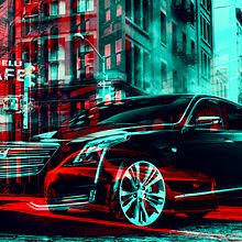 Arte gráfico para Cadillac inspirado por Andy Warhol. Un proyecto de Fotografía, Publicidad y Retoque fotográfico de Sarhinas Brown - 24.06.2017