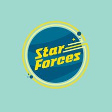 Star forces. Un proyecto de Br, ing e Identidad, Diseño de logotipos y Diseño gráfico de Estefanía C.M. - 15.10.2018