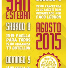 Cartel San Esteban. Un proyecto de Diseño de carteles y Diseño gráfico de Sarhinas Brown - 07.08.2015