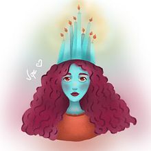 Coroa de velas. Digital Illustration project by Verônica Queiroz Leite - 09.10.2019