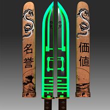  Cyberpunk Dagger . % MrMutantS tarafından hazırlanan 3D, Ve 3D Modelleme projesi - 11.01.2019