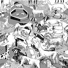 Libro Discurso de José Revuelvtas a los perros en el Parque Hundido. Traditional illustration project by Santiago Solís Montes de Oca - 01.22.2020