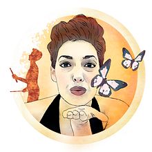 Virginia Rodrigo - Percuautora. Un proyecto de Diseño de personajes y Dibujo de Retrato de marta_malaga - 18.01.2020