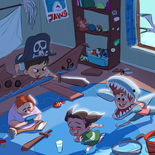 A pirate's life for me.  Ein Projekt aus dem Bereich Concept Art, Zeichnung, Design von Figuren, Bühnendekoration, Kinderillustration, Stor und telling von René Efraín Velázquez Tenreiro - 21.01.2020