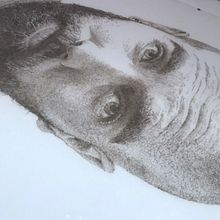 Retrato _ Polvografía. Pintura projeto de Gil Gijón - 27.02.2019
