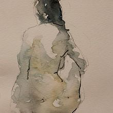 Acuarelas. Pintura em aquarela projeto de Gil Gijón - 19.08.2013