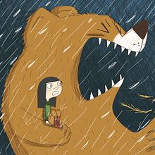 Hay un oso en mi casa . Ilustrasi tradisional & Ilustrasi Anak-Anak proyek oleh Esther Burgueño Vigil - 10.21.2018