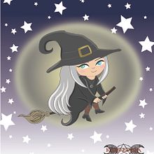 Brujita. Traditional illustration, and Digital Illustration project by Karen Tatiana Gonzalez Galindo - 01.21.2020