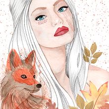 Mi Proyecto del curso: Retrato ilustrado en acuarela. Traditional illustration, Fine Arts, Painting, Drawing, Watercolor Painting, Portrait Drawing, and Artistic Drawing project by Lorena - 01.22.2020