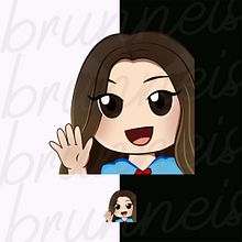 TTV emote. Portrait Drawing, and Vector Illustration project by Laura Brunneis - 11.20.2019