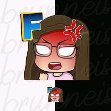 TTV emote. Traditional illustration, and Vector Illustration project by Laura Brunneis - 01.12.2020
