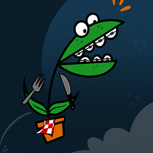 Planta Vegana. Character Design, Traditional illustration, Digital Illustration, and Children's Illustration project by J.FRAMES BOND - 01.23.2020