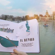 Mi Proyecto del curso: Creación de Libros POP-UP / DE MADRID AL CIELO. Een project van Redactioneel ontwerp,  Boekbinding y Papercraft van Silvia Hijano Coullaut - 11.02.2020