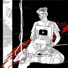 YT Channel logo. Portrait Drawing, Logo Design, Traditional illustration, and Vector Illustration project by Laura Brunneis - 08.29.2019