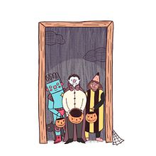 Halloween. Children's Illustration project by Angie Juanto - 01.23.2020