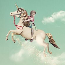 My dear unicorn. Collage, and Digital Illustration project by Ile Machado - 07.05.2016