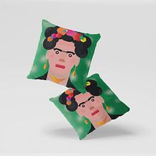 Retrato geométrico minimalista - FRIDA KAHLO . Un projet de Illustration traditionnelle de Ángel Aguilar - 24.01.2020