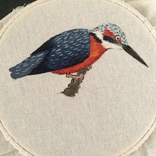 Mi Proyecto del curso: Pintar con hilo: técnicas de ilustración textil. Un proyecto de Bordado de Carlo Campuzano - 11.06.2020