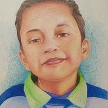 Retrato niño. Un proyecto de Dibujo a lápiz y Dibujo de Retrato de Tonalli Jaguar - 24.01.2020