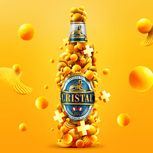 Afiches de Cerveza Cristal. 3D, Photograph, and Traditional illustration project by Renzo Triveño Cáceres - 01.24.2020