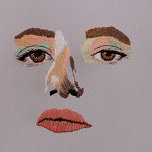 Retrato Elena. Embroider, and Portrait Drawing project by Elo (Saturno Rosa) - 01.23.2020