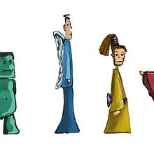 Mi Proyecto del curso: Fábrica de personajes ilustrados. Fine Arts project by Siria GD BubbleDart - 04.11.2020