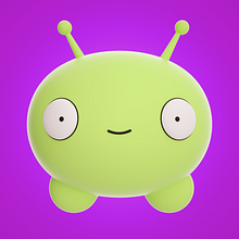 Chookity !!  Mooncake from Final Space... Ein Projekt aus dem Bereich 3D, 3-D-Design, Design von Figuren, Design von 3-D-Figuren, Traditionelle Illustration, Digitale Illustration und TV von Fernando Mejia Mahecha - 25.01.2020