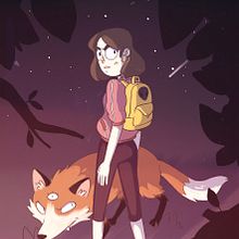 Night into the Woods. Traditional illustration, and Digital Illustration project by Rabbit's Hollow - 01.27.2020